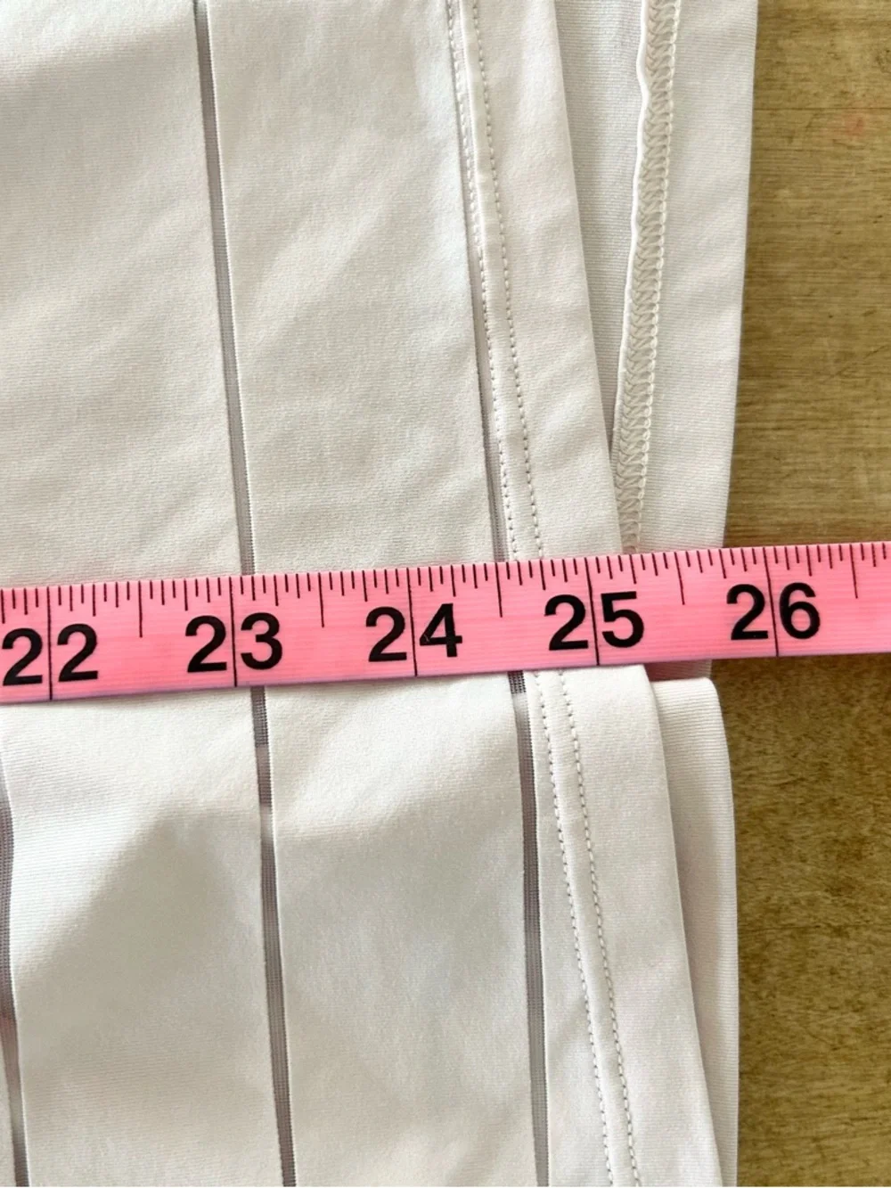 Athleta Light Pink XS Stripe Mesh Chi Tank Racerback Workout Top - Picture 8 of 8